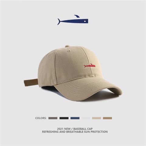 Hat Female Face-Looking Petite Korean Style Ins Fashion Fashion Brand 2022 New Spring and Summer Small Fish Sunshade Soft Top Street Hip Hop Simple