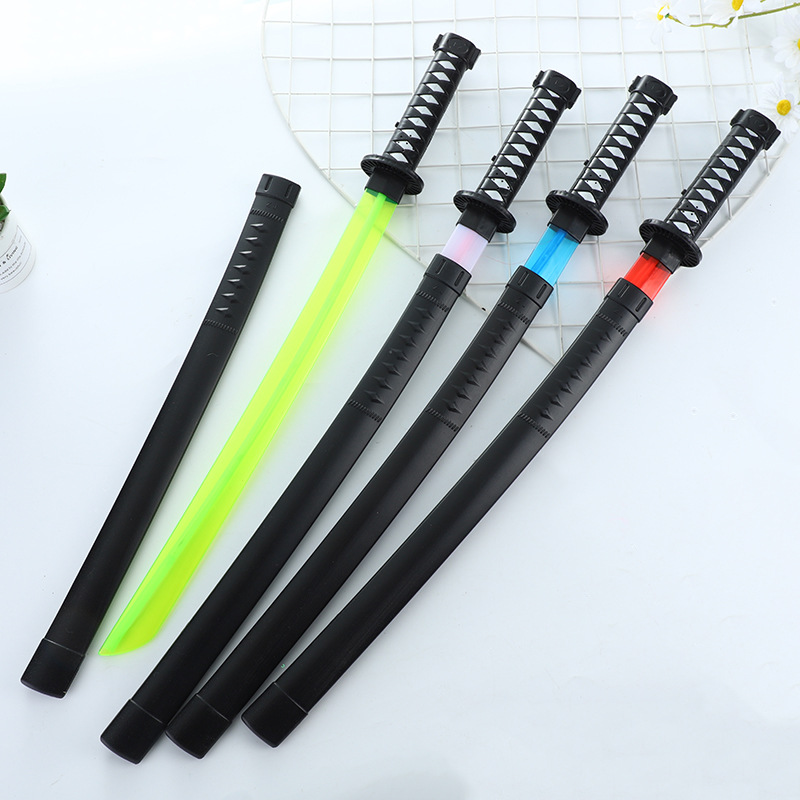 大号67cm发光日本武士刀剑感应声光大刀儿童玩具地摊货源厂家批发