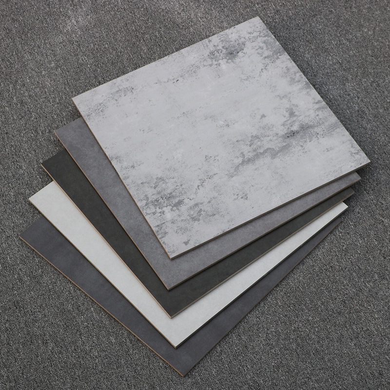 灰色仿古砖水泥砖600x600工程瓷砖哑光地砖800x800客厅地板砖