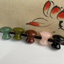 2022亚马逊爆款产品现货蘑菇型按摩石脸部美容刮痧水晶玉石按摩器