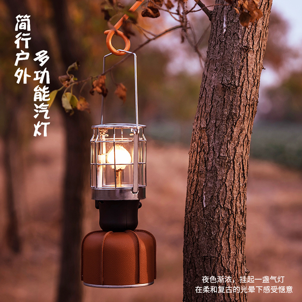 Outdoor Medium Gas Lamp Camping Gas Lamp Campsite Lamp Flat Tin Gas Lamp Kerosene Lamp Outdoor Lighting Equipment