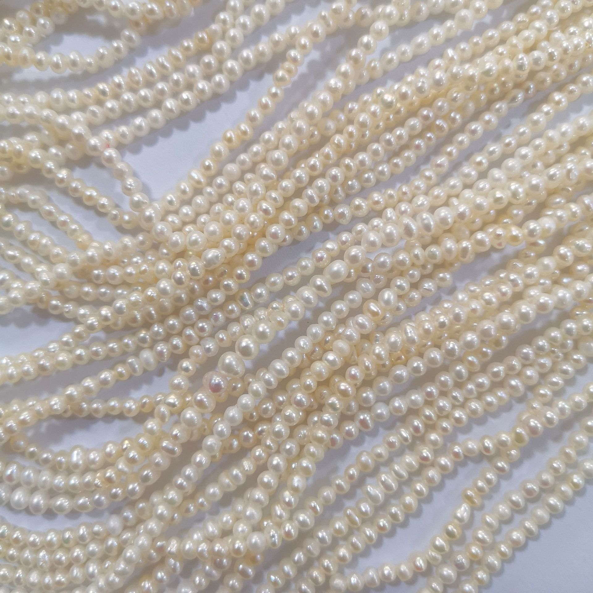 Fresh Water Small Pearl Mini Pearl 3mm Good Quality Beaded Finished Diy Necklace Bracelet Tassel