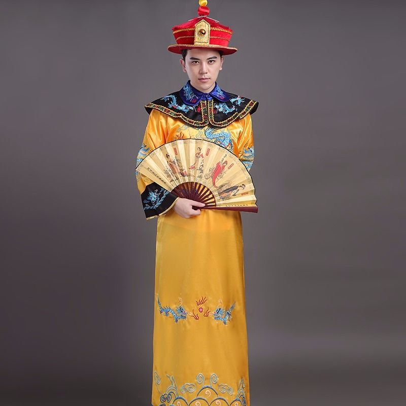 古代乾隆皇帝服装皇上龙袍清朝秦朝唐朝宫廷古装戏服影楼年会表演