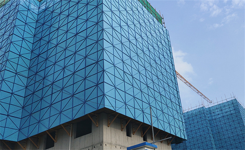 爬架网安全网建筑工地高空防坠网片外墙施工外墙爬架防护网
