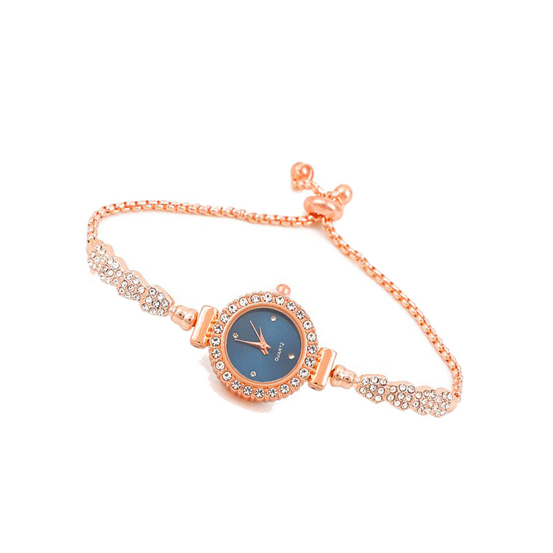 New Women's Quartz Watch Women's Watch with Rhinestones Small Dial Slim Bracelet Free Adjustment Ornament Quartz Watch in Stock