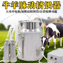 牛羊用挤奶机电动双头吸奶器小型家用脉动脉冲挤奶器动物吸奶机