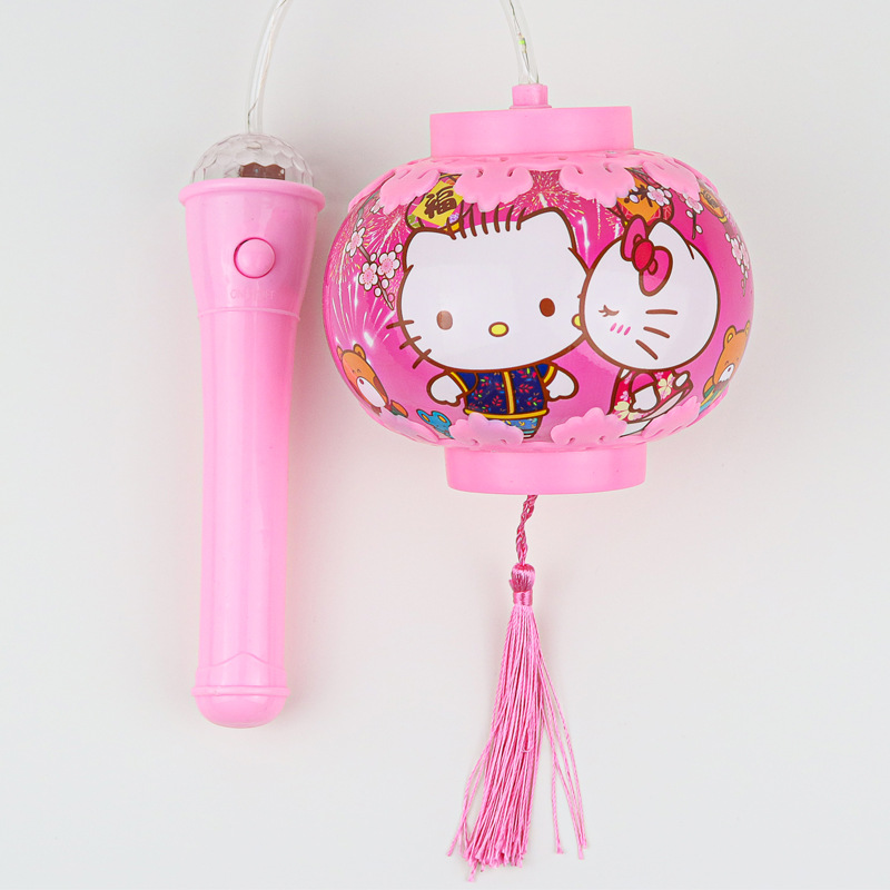 2023 Yuanxiao New K Cat Portable Lantern New Year's New Year's Day Night Market Luminous Lantern Girl Gift Toy