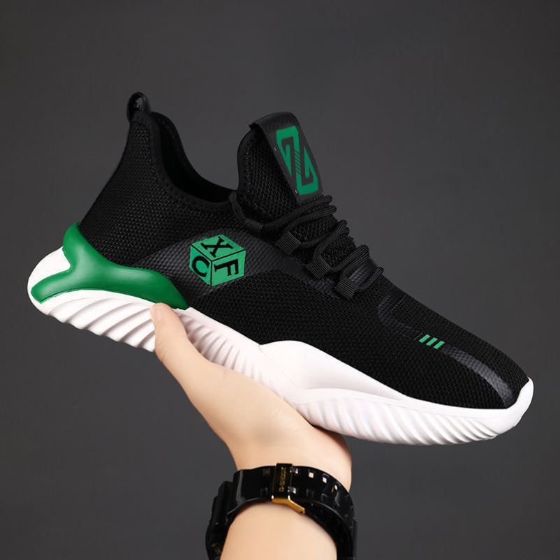 Lace-up Running Men's Walking Shoes 2022 Men's Sneakers Shoes Fashionable Sports Summer Student New Foreign Trade Men Wholesale Break