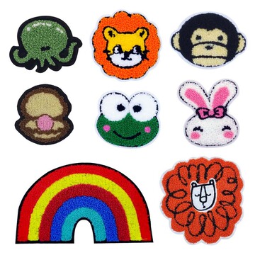 强大电脑绣花厂家来图订货 毛巾绣 平绣 珠片绣刺绣胸章 布贴