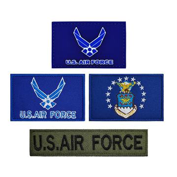 美国空军徽章u.s.air force战术士气布贴刺绣魔术贴补丁袖标胸条