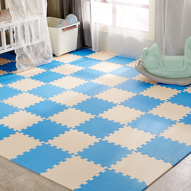 明德泡沫地垫宝宝拼图地垫塑料泡沫地板垫子30*30防滑防摔9片/包