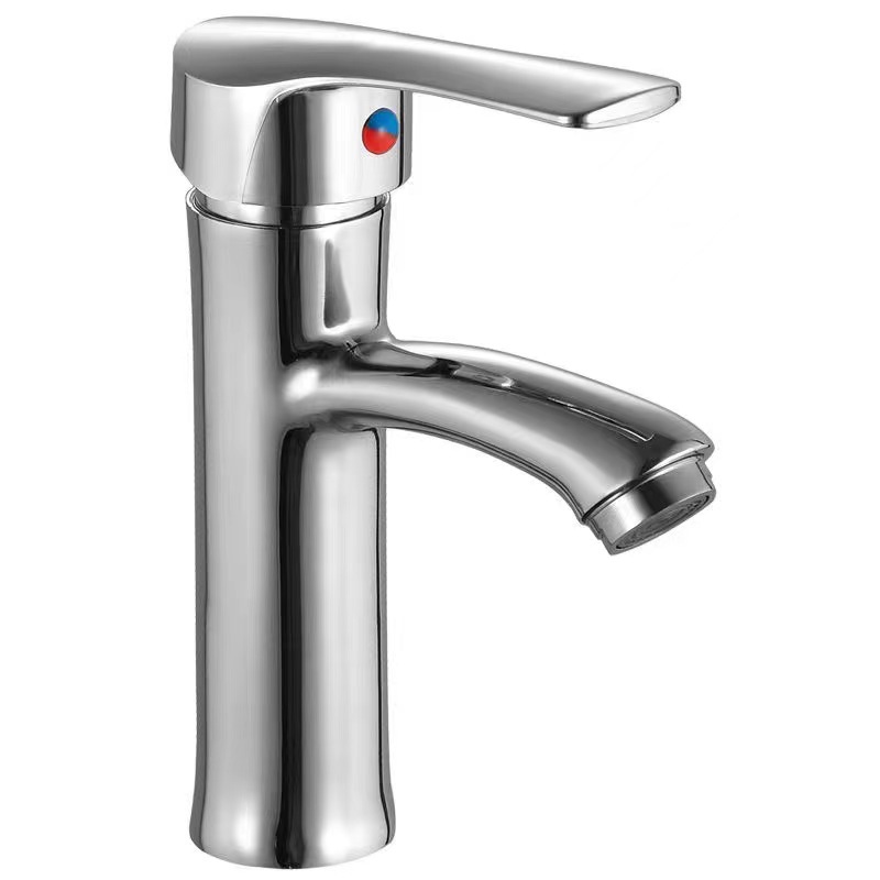 Seven Single Hole Hot and Cold Basin Faucet Stainless Steel Mixing Water Washbasin Faucet Manufacturer Water Tap