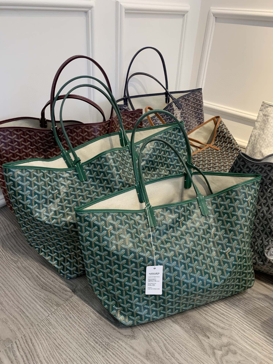 高戈雅goyardd狗牙时尚购物袋女包斜挎包tote包一件带发真皮高配