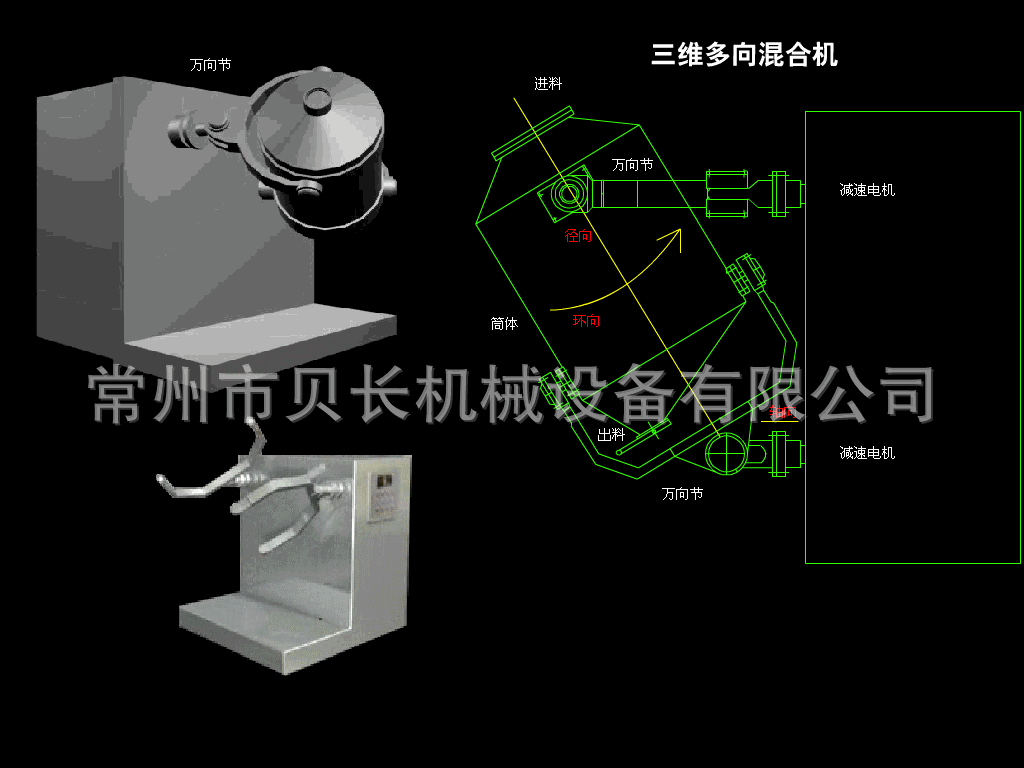 供应麦片三维运动混合机 医药三维混合机 碳化硅三维混合机