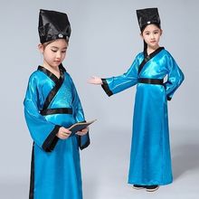 儿童书童 汉服国学服毕业礼小学生三字经弟子规服装合唱服装批发