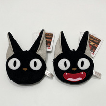 日本卡通魔女宅急便毛绒可爱黑猫琪琪挂件玩偶零钱包卡包耳机包