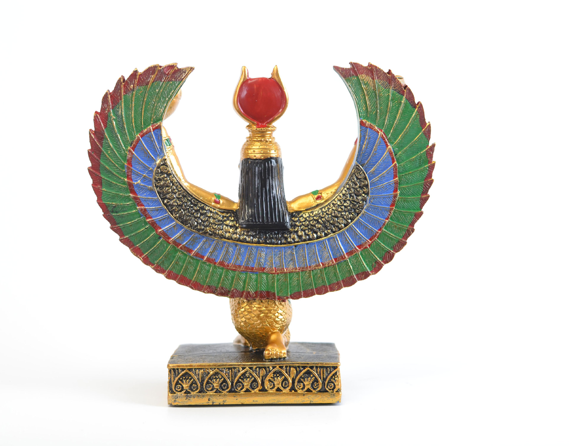 跨境埃及女神树脂雕塑工艺品伊西斯纪念品摆件展翅跪大地造型装饰