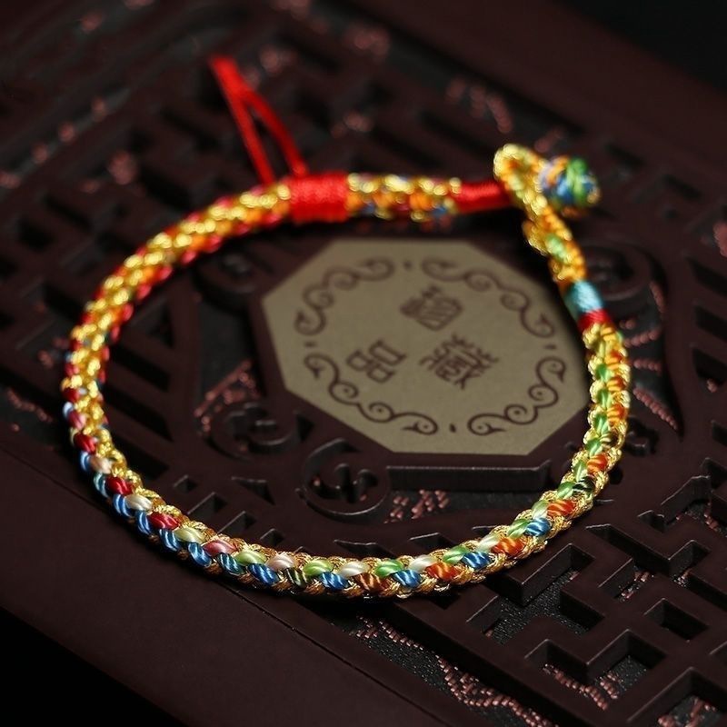 Dragon Boat Festival Bracelet Colorful Braided Rope Carrying Strap Small Zongzi Five-Color Line Red Rope Bracelet DIY Knitting Accessories Gift for Men and Women