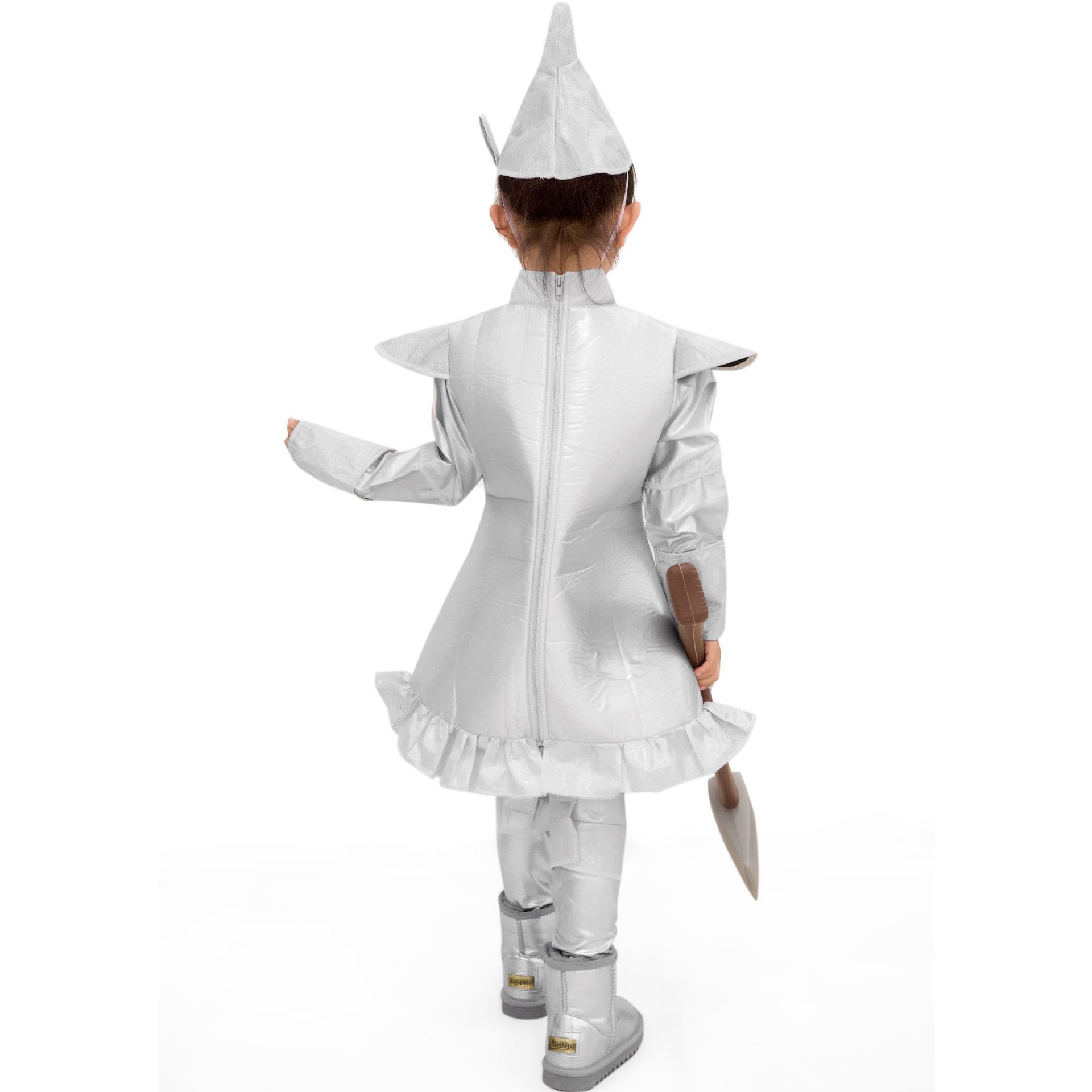 新款 万圣节服装 全家儿童幼儿园亲子装女童男童铁皮人舞台表演服