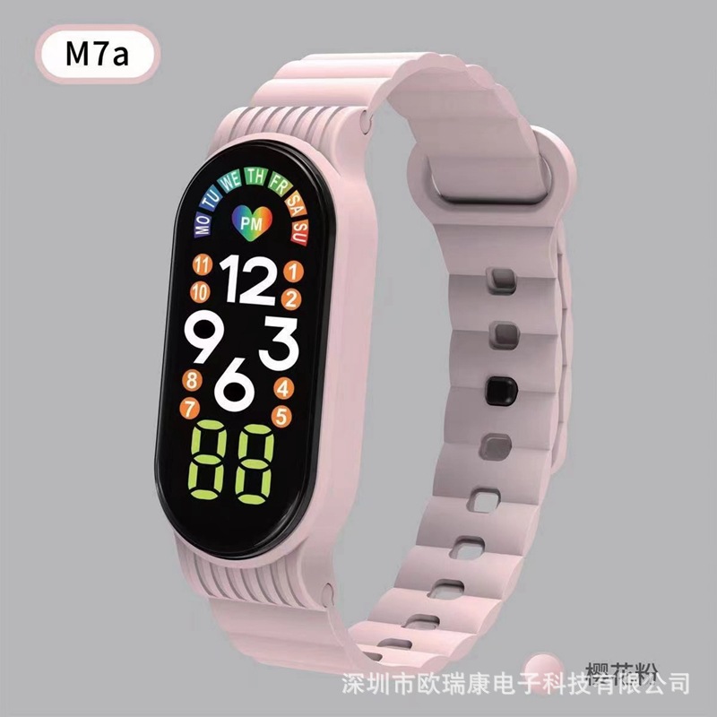 New LED Electronic Watch Bracelet M7a Student Sports Ins Wind Factory Source in Stock Direct Selling