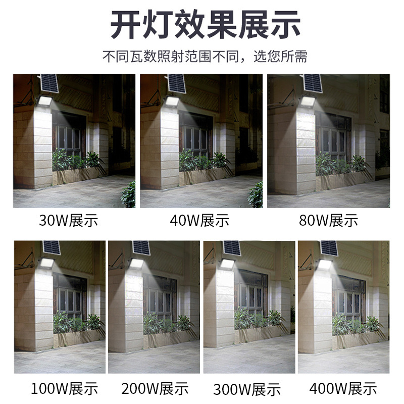 Factory Wholesale Induction Solar Street Lamp One for Two Outdoor Yard Lamp Household Huimin Solar Spotlight