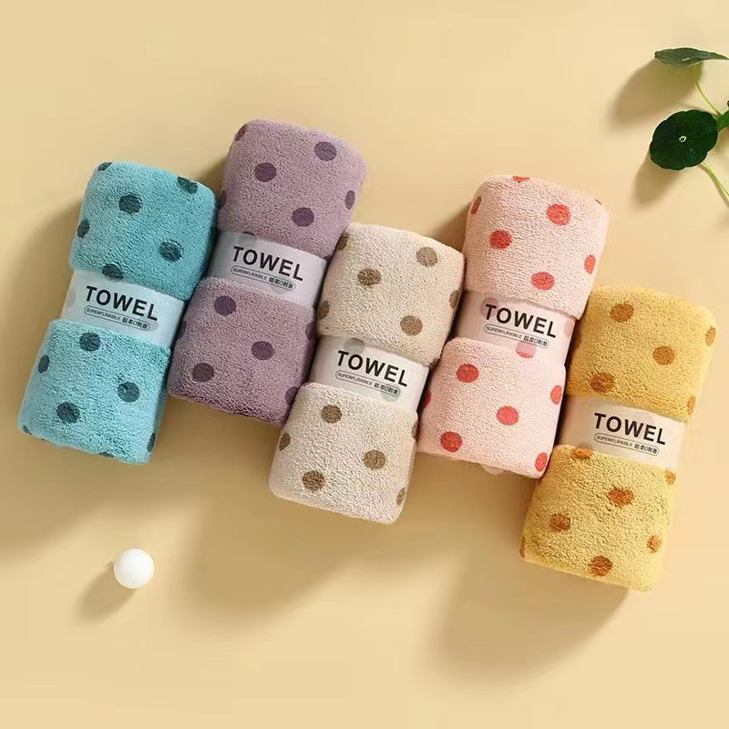 批发ins风提花珊瑚绒毛巾家用擦脸巾柔软吸水伴手礼毛巾跨境电商