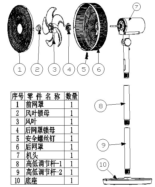 12寸家用静音落地扇 8档风力带遥控触摸感应控制电风扇 简约时尚采购