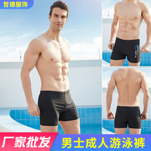 新款夏季泳衣男士成人外贸大码宽松温泉沙滩泳装男平角泳裤男批发