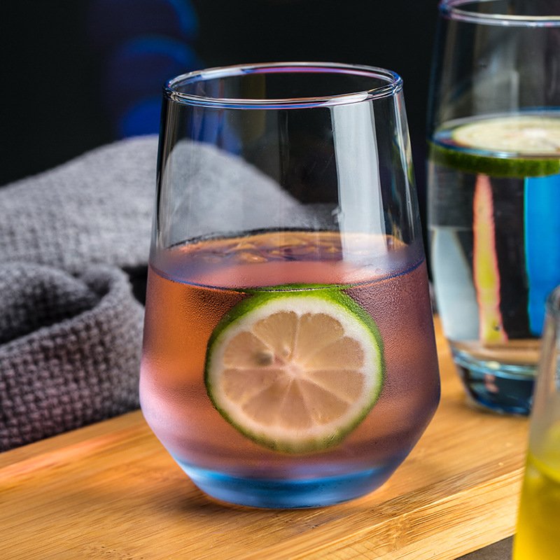 玻璃杯家用女牛奶果汁ins风网红高颜值水杯简约茶杯饮料耐热杯子