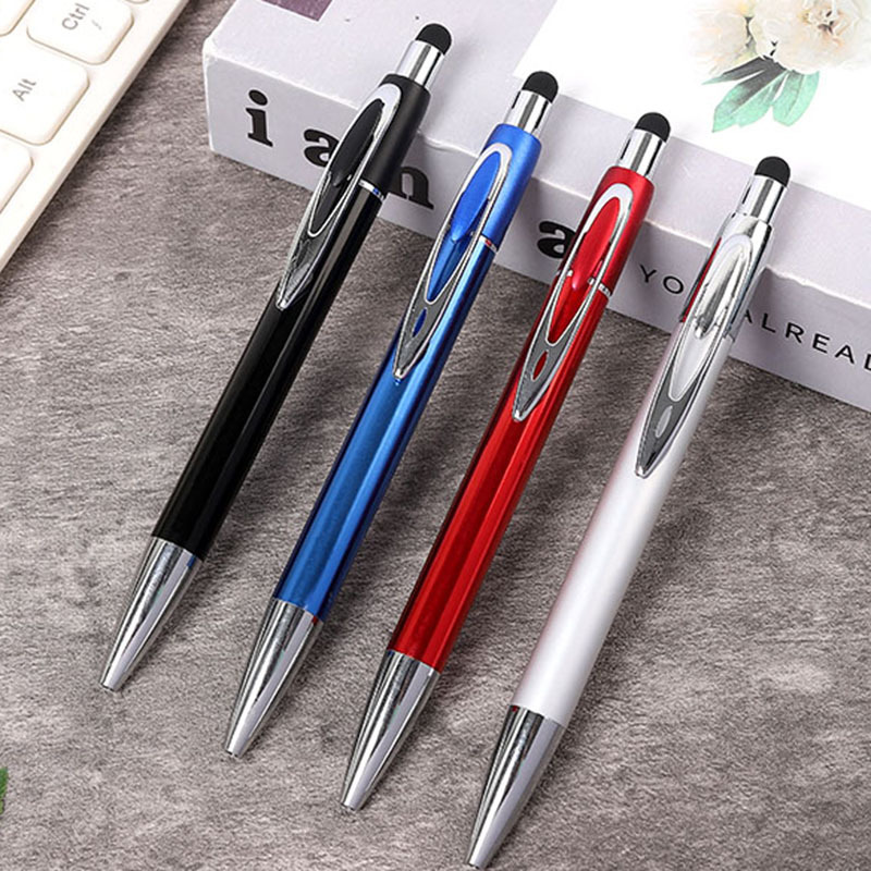 Factory Wholesale Touch Screen Ballpoint Pen Press Touchscreen Stylus Steel Rod Ballpoint Pen