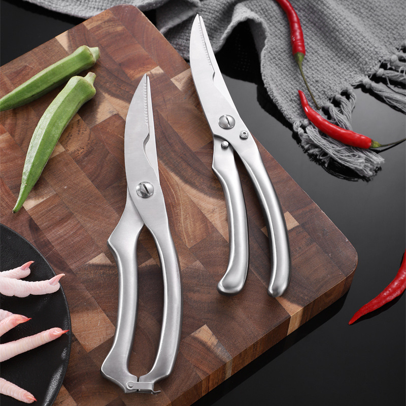 德国多功能厨房强力剪骨刀自动回弹加厚剪鸡骨鱼骨剪刀厨房小工具