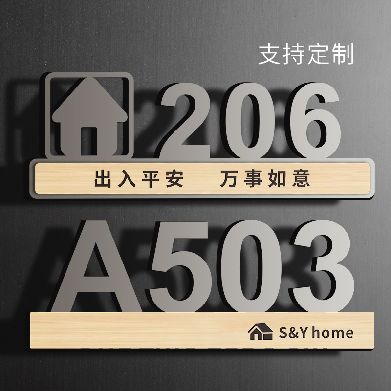 号门牌号图片
