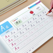 26个英语字母描红一年级儿童英文练字帖笔画数字拼音汉字趣味控笔