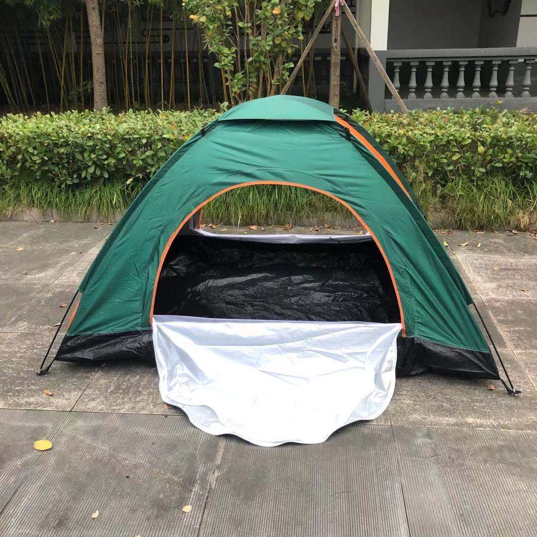 户外手搭帐篷防暴雨单人露营双层登山1一2人防雨双人野营手动搭建