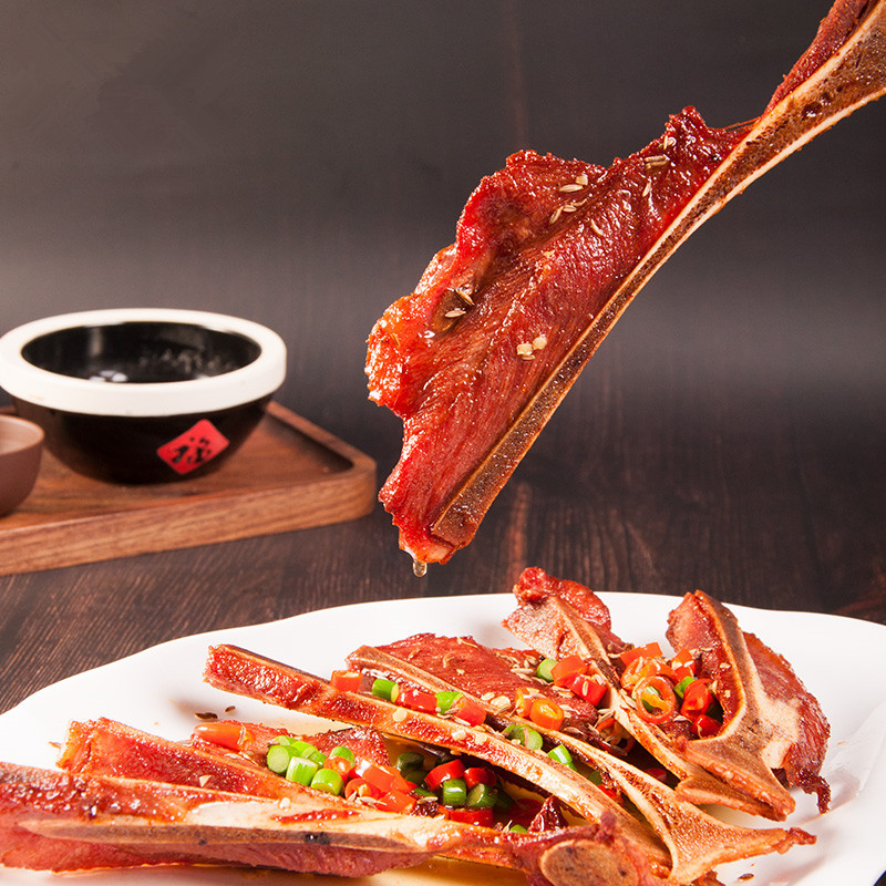 众达手抓扇子骨腌制猪排骨猪肋骨油炸酒店半成品商用10条*10包/箱