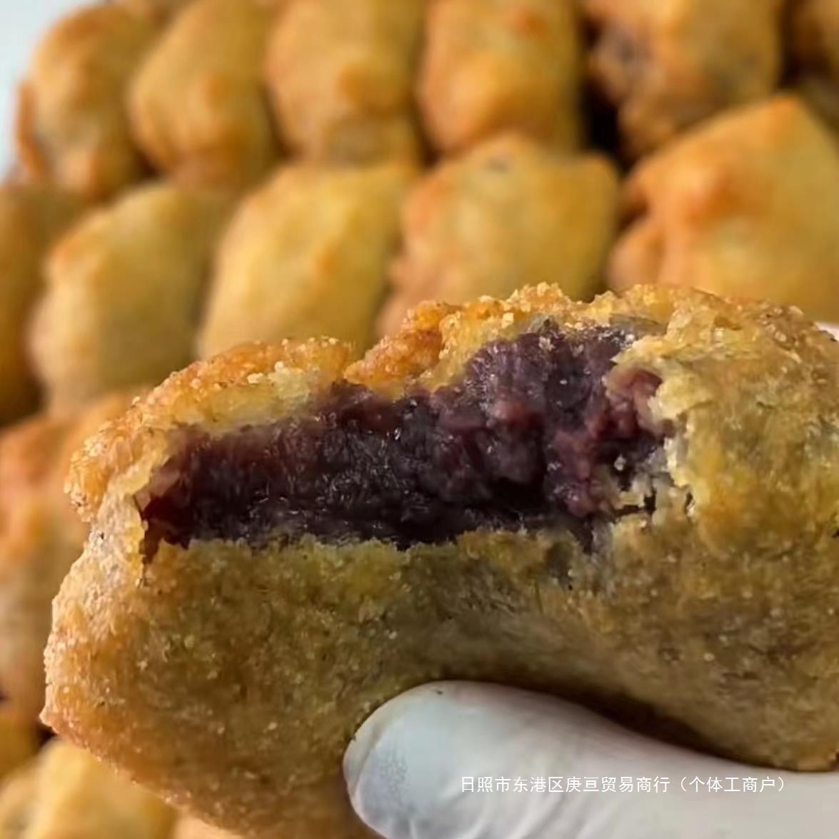 油炸糕东北特产油炸糕红豆馅老式油炸糕特色小吃糕点油炸年糕糍粑