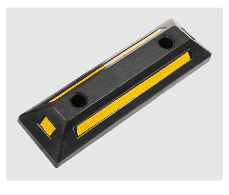 停车位橡胶挡车器停车场车库汽车限位器阻车器橡塑车轮停车定位器