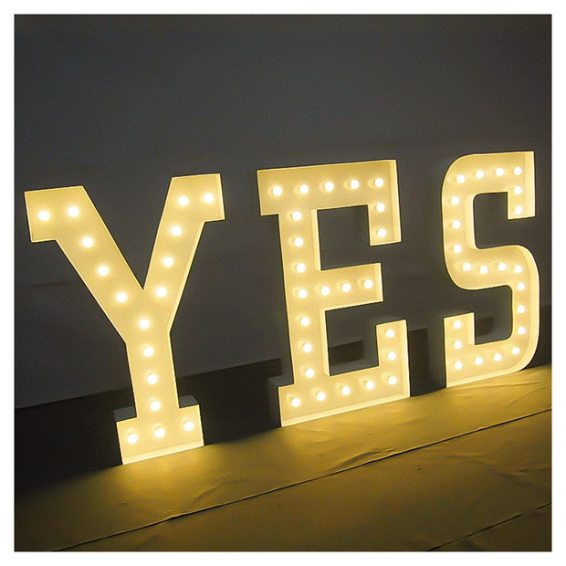 球泡字连锁店广告招牌 金属不锈钢发光字 门头 店招 灯箱厂家定制