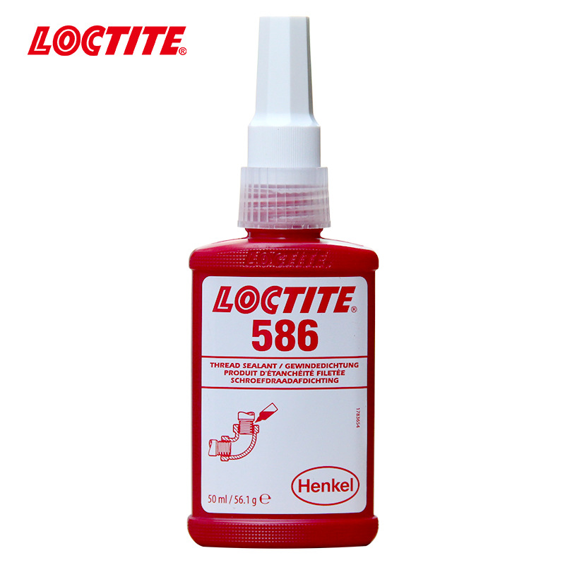 loctite乐泰586螺纹密封胶高强度触变固化慢金属管高压接头防松动