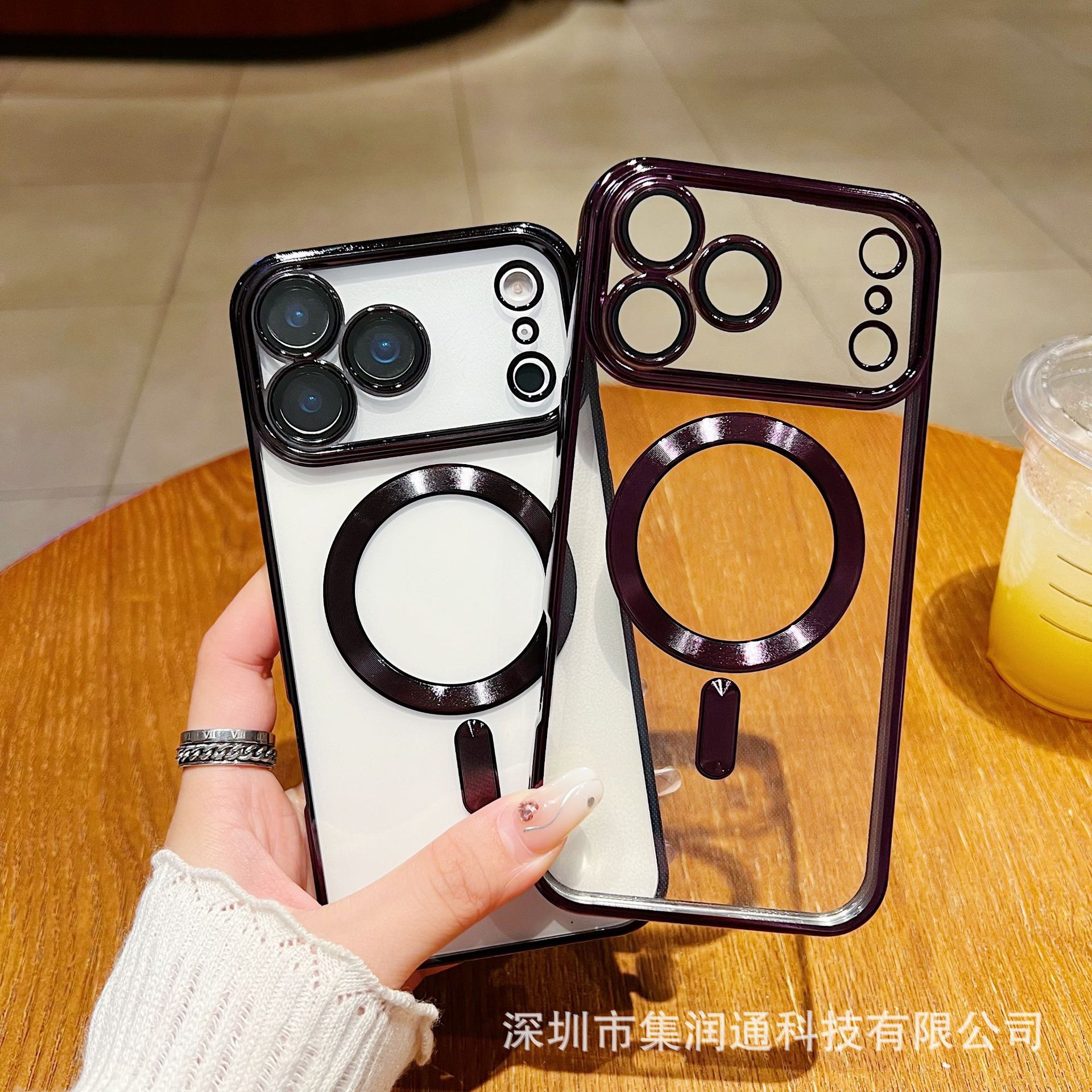 适用iphone17promax手机壳电镀磁吸苹果17air防摔保护套跨境外贸