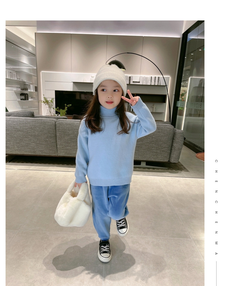 辰辰妈男女童装秋冬裤子双面加绒保暖运动休闲春秋时尚外穿儿童潮