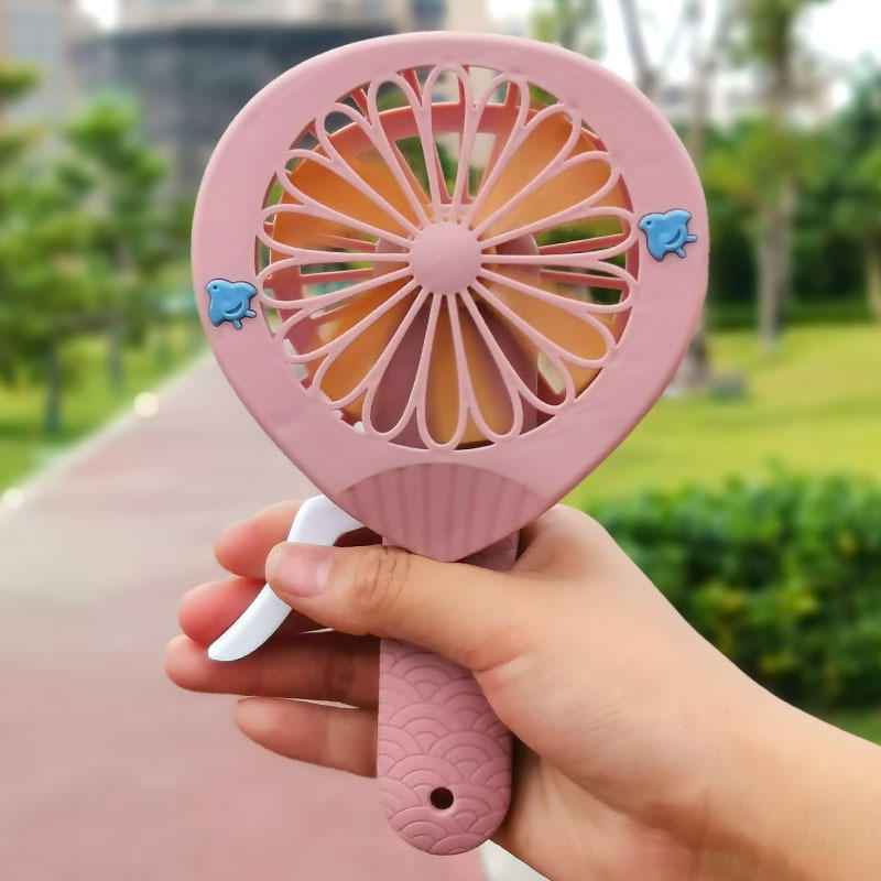21创意手压手动扇子小风扇迷你可爱便携随身手拿礼品赠送logo手压