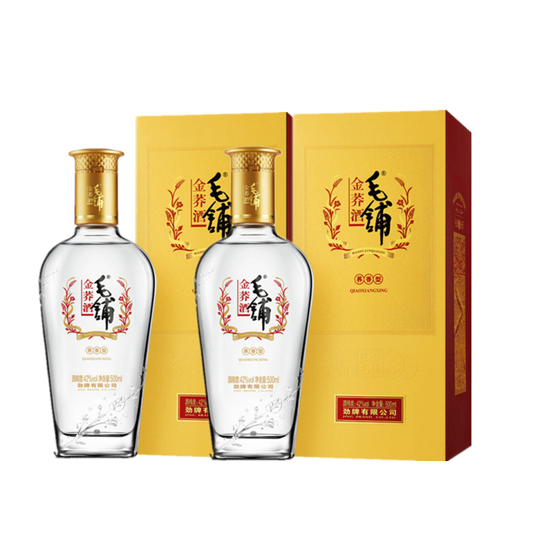 湖北劲牌毛铺苦荞酒42度 金荞 黑荞500ml*6 整箱装实惠国产精酿