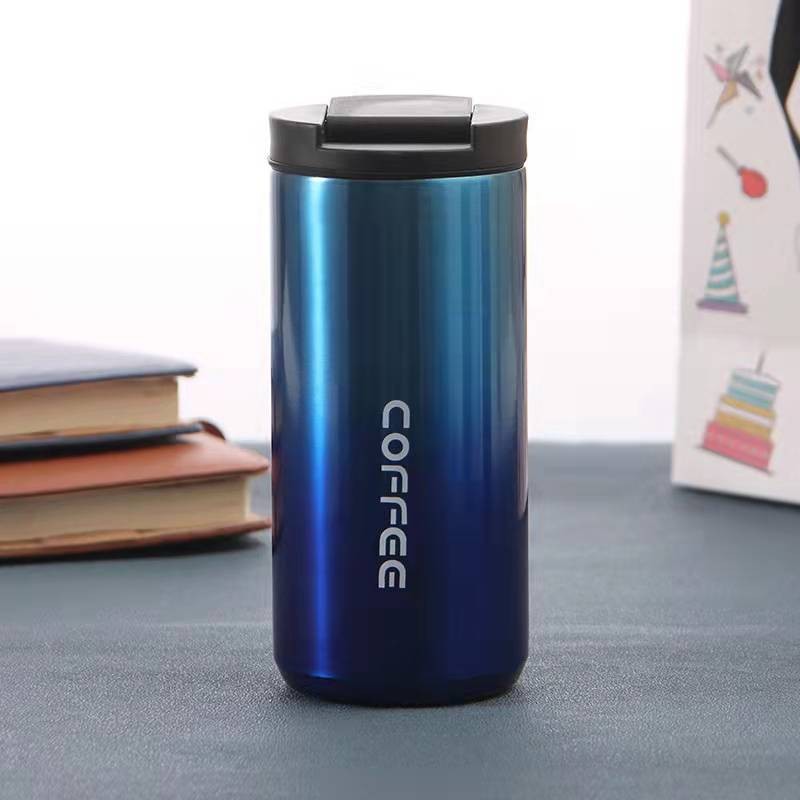 Simple Fashion Coffee Vacuum Cup Stainless Steel Vacuum Cup 304 Wholesale Student Portable Portable Cup