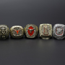 5枚NCAA 德克萨斯长角牛大学冠军戒指套装