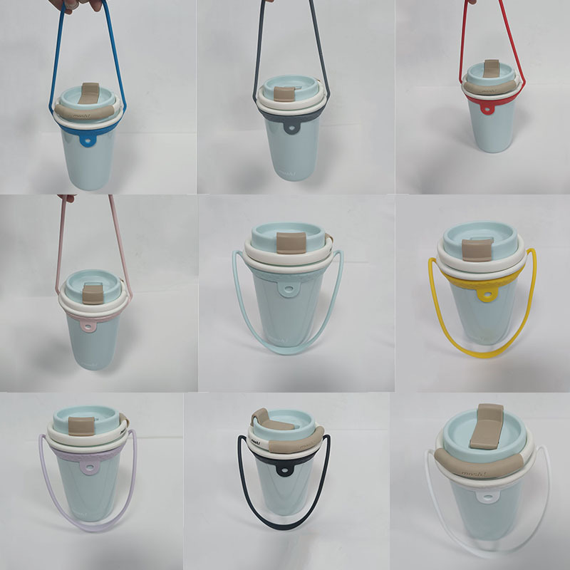Silicone Parts Milky Tea Cup Binding Cup Cover Cup Portable Belt Coffee Cup Handle Recognizer