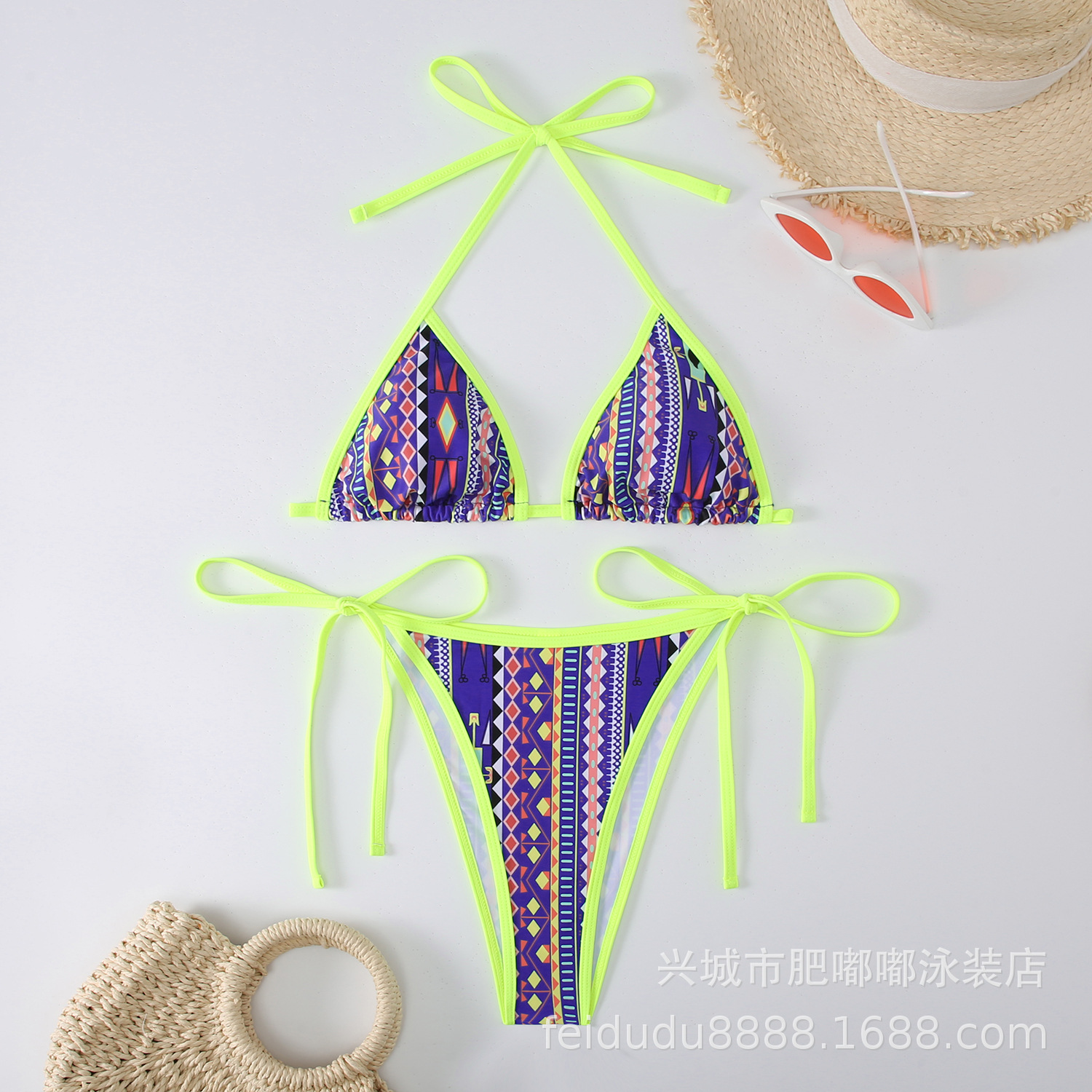 2024新款欧美性感女士比基尼泳衣速卖通流行款式多色泳装-阿里巴巴