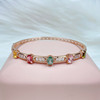 fashion new pattern square gemstone Tourmaline Bracelet Casual temperament design Versatile Hand jewelry wholesale