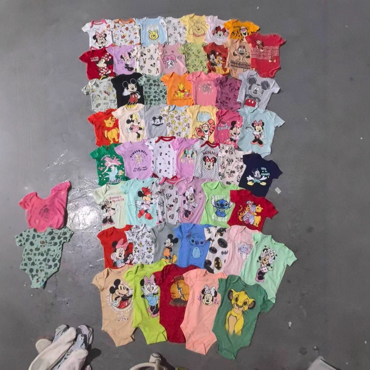 2025新款外贸原单婴幼儿童卡通短袖三角哈衣包屁男女宝宝连体衣服