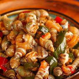 5盒包邮辣海瓜子海螺丝即食海鲜网红零食下酒菜辣味小吃熟食